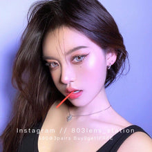 將圖片載入圖庫檢視器 現貨 印度藍 eyewish 買完不補❗️ 藍色 Blue 14.2mm 年拋(兩片裝)✨$100/3對✨