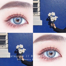 將圖片載入圖庫檢視器 現貨 印度藍 eyewish 買完不補❗️ 藍色 Blue 14.2mm 年拋(兩片裝)✨$100/3對✨