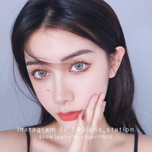 將圖片載入圖庫檢視器 現貨 印度藍 eyewish 買完不補❗️ 藍色 Blue 14.2mm 年拋(兩片裝)✨$100/3對✨