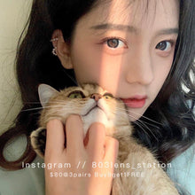 將圖片載入圖庫檢視器 現貨 霧面薄霧  買完不補❗️藍色 灰色 Blue Grey 14.2mm 年拋(兩片裝)✨$100/3對✨