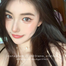 將圖片載入圖庫檢視器 現貨 Ovo 小無辜 啡色 粉紅色 Brown Pink 14.0mm 半年拋(兩片裝) 🎀可預訂請撳度數選項中最下🎀 ✨$100/3對✨