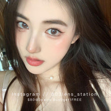 將圖片載入圖庫檢視器 現貨 Ovo 小無辜 啡色 粉紅色 Brown Pink 14.0mm 半年拋(兩片裝) 🎀可預訂請撳度數選項中最下🎀 ✨$100/3對✨