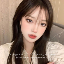 將圖片載入圖庫檢視器 現貨 Ovo 小無辜 啡色 粉紅色 Brown Pink 14.0mm 半年拋(兩片裝) 🎀可預訂請撳度數選項中最下🎀 ✨$100/3對✨