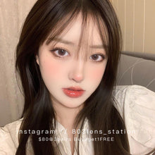 將圖片載入圖庫檢視器 現貨 Ovo 小無辜 啡色 粉紅色 Brown Pink 14.0mm 半年拋(兩片裝) 🎀可預訂請撳度數選項中最下🎀 ✨$100/3對✨