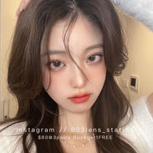 將圖片載入圖庫檢視器 現貨 Ovo 小無辜 啡色 粉紅色 Brown Pink 14.0mm 半年拋(兩片裝) 🎀可預訂請撳度數選項中最下🎀 ✨$100/3對✨