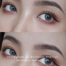 將圖片載入圖庫檢視器 現貨Arialens 裸紗灰綠 買完不補❗️ 藍色 Blue 14.2mm 年拋(兩片裝)✨$100/3對✨