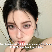 將圖片載入圖庫檢視器 現貨 青木淺駝🐫 clamido 啡色 brown 14.00mm 年拋 (兩片裝)🎀可預訂請撳度數選項中最下🎀 ✨$100/3對✨