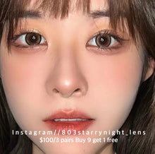 將圖片載入圖庫檢視器 現貨  逆光暖陽☀️ xiyou 啡色 brown 14.20mm 年拋 (兩片裝) 🎀可預訂請撳度數選項中最下🎀 ✨$100/3對✨