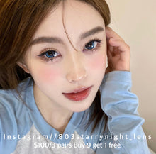 將圖片載入圖庫檢視器 現貨 魔法日志🩵Af Queen藍色 Blue 14.50mm 年拋 (兩片裝)🎀可預訂請撳度數選項中最下🎀 ✨$100/3對✨