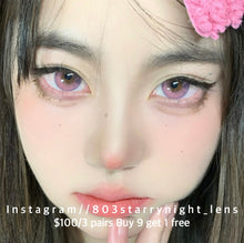 將圖片載入圖庫檢視器 現貨 少女漫淚光粉  Prenta 粉紅色 pink 14.50mm 年拋 (兩片裝) 🎀可預訂請撳度數選項中最下🎀 ✨$100/3對✨