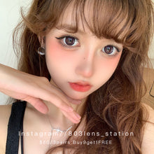 將圖片載入圖庫檢視器 現貨 大圓環紫 Pink purple 粉紅色 紫色 14.5mm 年拋(兩片裝)🎀可預訂請撳度數選項中最下🎀 ✨$100/3對✨