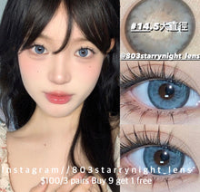 將圖片載入圖庫檢視器 現貨 亞裔甜心藍 af queen 藍色 Blue14.50mm 年拋 (兩片裝)🎀可預訂請撳度數選項中最下🎀 ✨$100/3對✨