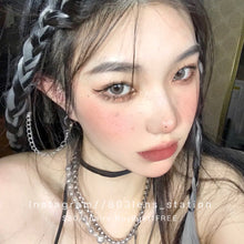 將圖片載入圖庫檢視器 現貨 porslen Lipstick ❗️售完不補  grey灰色 Grey 14.2mm 年拋(兩片裝)✨$100/3對✨