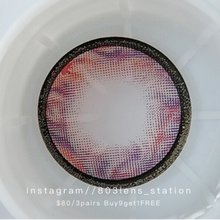 將圖片載入圖庫檢視器 現貨 大圓環紫 Pink purple 粉紅色 紫色 14.5mm 年拋(兩片裝)🎀可預訂請撳度數選項中最下🎀 ✨$100/3對✨