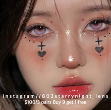 將圖片載入圖庫檢視器 現貨 少女漫淚光粉  Prenta 粉紅色 pink 14.50mm 年拋 (兩片裝) 🎀可預訂請撳度數選項中最下🎀 ✨$100/3對✨