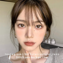 將圖片載入圖庫檢視器 現貨  逆光暖陽☀️ xiyou 啡色 brown 14.20mm 年拋 (兩片裝) 🎀可預訂請撳度數選項中最下🎀 ✨$100/3對✨