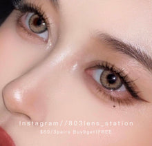 將圖片載入圖庫檢視器 現貨 普拉棕 啡色 Brown 14.2mm  Lrgood年拋(兩片裝)🎀可預訂請撳度數選項中最下🎀 ✨$100/3對✨