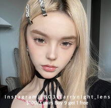 將圖片載入圖庫檢視器 現貨 煉乳咖啡🤎🩶Af Queen啡色 灰色 Brown gray14.50mm 年拋 (兩片裝)🎀可預訂請撳度數選項中最下🎀 ✨$100/3對✨