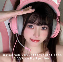 將圖片載入圖庫檢視器 現貨 波斯菊紫💜  xiyou 紫色 purple 4.50mm 年拋 (兩片裝)🎀可預訂請撳度數選項中最下🎀 ✨$100/3對✨