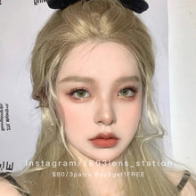 將圖片載入圖庫檢視器 現貨 空山基綠 Green 14.0mm lrgood 一年拋(兩片裝)🎀可預訂請撳度數選項中最下🎀 ✨$100/3對✨