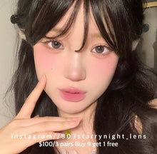 將圖片載入圖庫檢視器 現貨 奶油杏子 灰色 gray 14.20mm 年拋 (兩片裝) 🎀可預訂請撳度數選項中最下🎀 ✨$100/3對✨