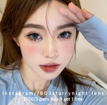 將圖片載入圖庫檢視器 現貨 魔法日志🩵Af Queen藍色 Blue 14.50mm 年拋 (兩片裝)🎀可預訂請撳度數選項中最下🎀 ✨$100/3對✨