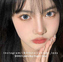 將圖片載入圖庫檢視器 現貨 琉璃冰爆🧊 xiyou 藍色 灰色blue gray 14.20mm 年拋 (兩片裝) 🎀可預訂請撳度數選項中最下🎀 ✨$100/3對✨