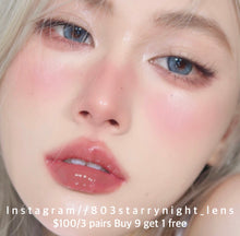 將圖片載入圖庫檢視器 現貨 亞裔甜心藍 af queen 藍色 Blue14.50mm 年拋 (兩片裝)🎀可預訂請撳度數選項中最下🎀 ✨$100/3對✨