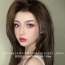 將圖片載入圖庫檢視器 現貨 黎霧藍 買完不補❗️ eyewish Blue 藍色14.00mm 年拋(兩片裝)✨$100/3對✨