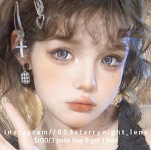 將圖片載入圖庫檢視器 現貨 波斯菊紫💜  xiyou 紫色 purple 4.50mm 年拋 (兩片裝)🎀可預訂請撳度數選項中最下🎀 ✨$100/3對✨