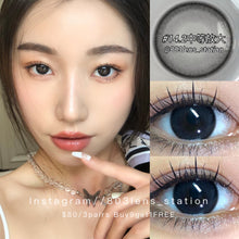 將圖片載入圖庫檢視器 現貨 小黑豆 eyewish 黑色 Black 14.2mm 年拋(兩片裝)🎀可預訂請撳度數選項中最下🎀 ✨$100/3對✨