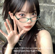 將圖片載入圖庫檢視器 現貨 奶油杏子 灰色 gray 14.20mm 年拋 (兩片裝) 🎀可預訂請撳度數選項中最下🎀 ✨$100/3對✨