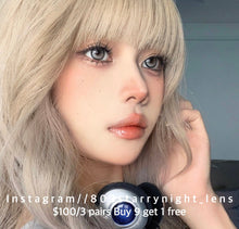 將圖片載入圖庫檢視器 現貨 奶油米 Clamido 灰色 gray 14.20mm 年拋 (兩片裝) 🎀可預訂請撳度數選項中最下🎀 ✨$100/3對✨