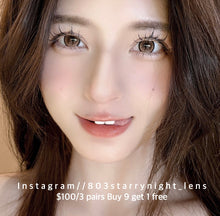 將圖片載入圖庫檢視器 現貨  逆光暖陽☀️ xiyou 啡色 brown 14.20mm 年拋 (兩片裝) 🎀可預訂請撳度數選項中最下🎀 ✨$100/3對✨