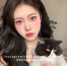 將圖片載入圖庫檢視器 現貨 貓咪小藍 藍色 blue 14.00mm 年拋 (兩片裝) 🎀可預訂請撳度數選項中最下🎀 ✨$100/3對✨