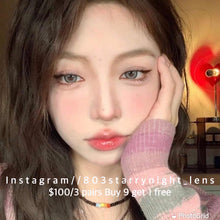 將圖片載入圖庫檢視器 現貨 黑水瑪瑙🖤🔮 af 灰色 gray 14.20mm 年拋 (兩片裝)🎀可預訂請撳度數選項中最下🎀 ✨$100/3對✨