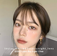 將圖片載入圖庫檢視器 現貨  逆光暖陽☀️ xiyou 啡色 brown 14.20mm 年拋 (兩片裝) 🎀可預訂請撳度數選項中最下🎀 ✨$100/3對✨