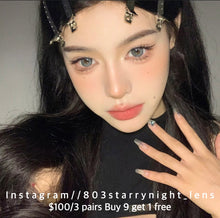 將圖片載入圖庫檢視器 現貨 亞裔甜心藍 af queen 藍色 Blue14.50mm 年拋 (兩片裝)🎀可預訂請撳度數選項中最下🎀 ✨$100/3對✨