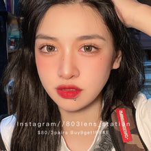 將圖片載入圖庫檢視器 現貨 大圓環棕 Xiyou 啡色 Brown 14.5mm 年拋(兩片裝)🎀可預訂請撳度數選項中最下🎀 ✨$100/3對✨