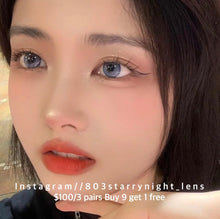將圖片載入圖庫檢視器 現貨 貓咪小藍 藍色 blue 14.00mm 年拋 (兩片裝) 🎀可預訂請撳度數選項中最下🎀 ✨$100/3對✨