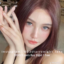 將圖片載入圖庫檢視器 現貨 黑水瑪瑙🖤🔮 af 灰色 gray 14.20mm 年拋 (兩片裝)🎀可預訂請撳度數選項中最下🎀 ✨$100/3對✨