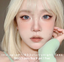 將圖片載入圖庫檢視器 現貨 亞裔甜心藍 af queen 藍色 Blue14.50mm 年拋 (兩片裝)🎀可預訂請撳度數選項中最下🎀 ✨$100/3對✨