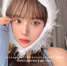 將圖片載入圖庫檢視器 現貨  逆光暖陽☀️ xiyou 啡色 brown 14.20mm 年拋 (兩片裝) 🎀可預訂請撳度數選項中最下🎀 ✨$100/3對✨