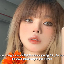 將圖片載入圖庫檢視器 現貨 青木淺駝🐫 clamido 啡色 brown 14.00mm 年拋 (兩片裝)🎀可預訂請撳度數選項中最下🎀 ✨$100/3對✨