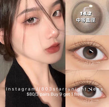 將圖片載入圖庫檢視器 現貨 Ovo 黑珍珠 Black Gray 黑色 灰色 14.2 半年/年拋(兩片裝)🎀可預訂請撳度數選項中最下🎀 ✨$100/3對✨