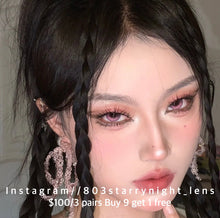 將圖片載入圖庫檢視器 現貨 少女漫淚光粉  Prenta 粉紅色 pink 14.50mm 年拋 (兩片裝) 🎀可預訂請撳度數選項中最下🎀 ✨$100/3對✨