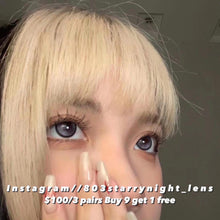 將圖片載入圖庫檢視器 現貨 水星環游 xiyou 灰色  紫色gray  purple 14.50mm 年拋 (兩片裝)🎀可預訂請撳度數選項中最下🎀 ✨$100/3對✨