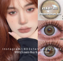 將圖片載入圖庫檢視器 現貨✦lrgood 抹茶奶昔🍵 green 綠色 14.5mm 年拋(兩片裝)🎀可預訂請撳度數選項中最下🎀 ✨$100/3對✨