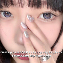 將圖片載入圖庫檢視器 現貨 水星環游 xiyou 灰色  紫色gray  purple 14.50mm 年拋 (兩片裝)🎀可預訂請撳度數選項中最下🎀 ✨$100/3對✨