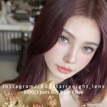 將圖片載入圖庫檢視器 現貨 黑水瑪瑙🖤🔮 af 灰色 gray 14.20mm 年拋 (兩片裝)🎀可預訂請撳度數選項中最下🎀 ✨$100/3對✨